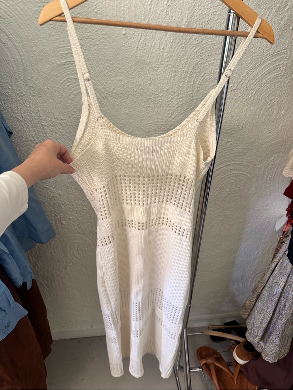Forever 21 Cream crochet dress